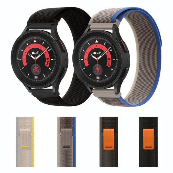 For  Garmin Venu 2 Plus / Sq 2 Loop Nylon Watch Band(Black Grey)