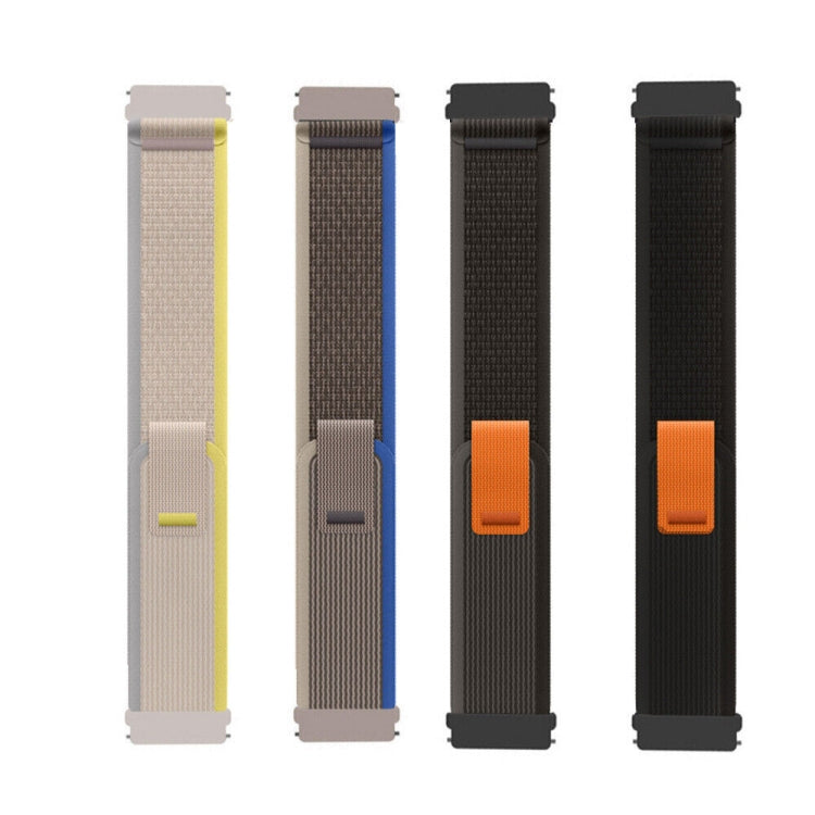 Compatible with Garmin Compatible witherunner 255 / 745 Loop Nylon Watch Band(Beige White)