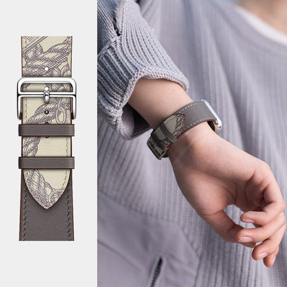 For Google Pixel Watch Genuine Leather Watch Band(Black)