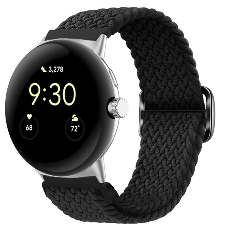 For Google Pixel Watch Buckle Nylon Braided Watch Band(Black) - free shipping - PMC TechLife - Order now!