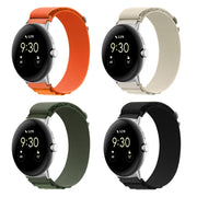 For Google Pixel Watch Nylon Loop Silver Connector Watch Band(Starlight Color)