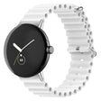 For Google Pixel Watch Ocean Silicone Watch Band(White)