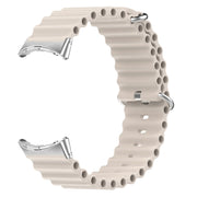 For Google Pixel Watch Ocean Silicone Watch Band(Starlight Color)