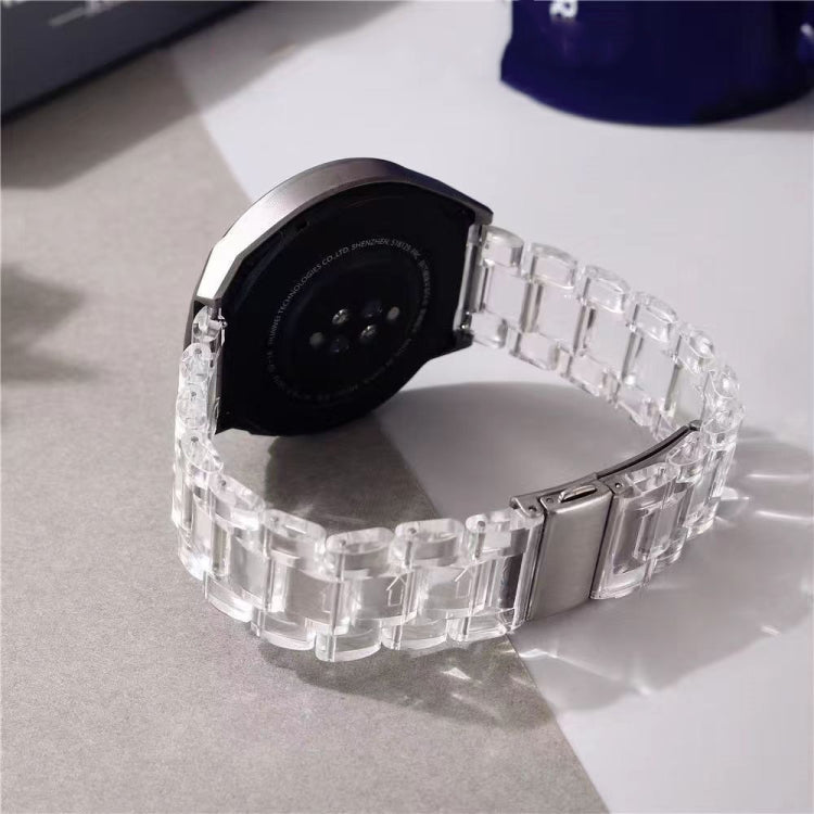 For Google Pixel Watch Three-beads Resin Watch Band(Pearl White)