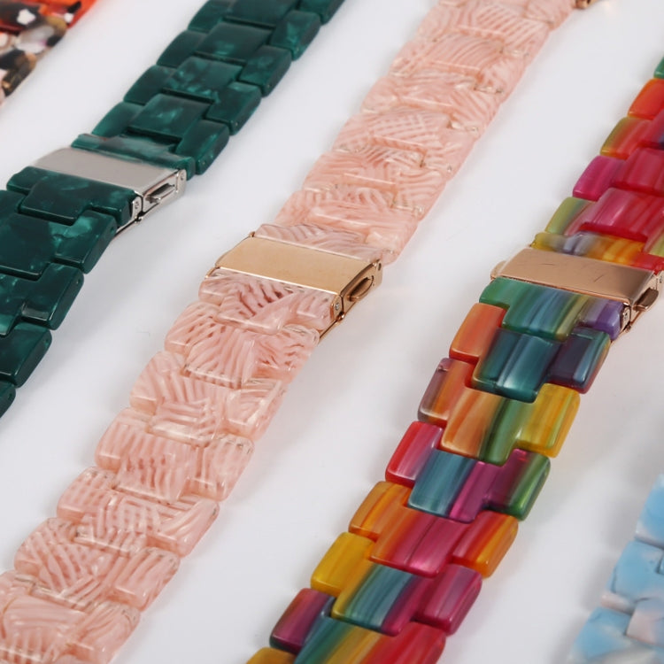 For Google Pixel Watch Three-beads Resin Watch Band(White)