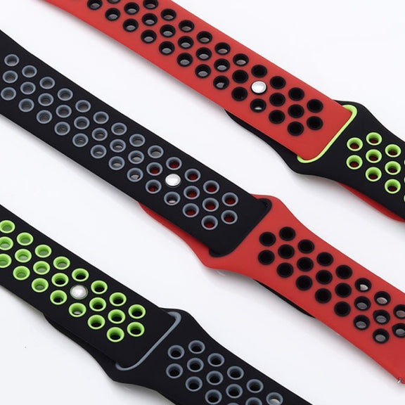 For Google Pixel Watch Two-color Reverse Buckle Silicone Watch Band(Black Purple)