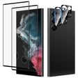 For Samsung Galaxy S22 Ultra 5G 2pcs 3D Curved Edge Full Screen Tempered Glass Film with 2pcs Lens Protector - free shipping - PMC TechLife - Order now!