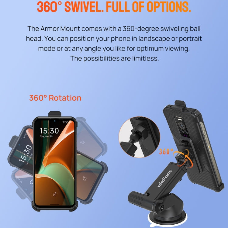 Ulefone Car Suction Cup Phone Holder(Black) - free shipping - PMC Jewellery - Order now!