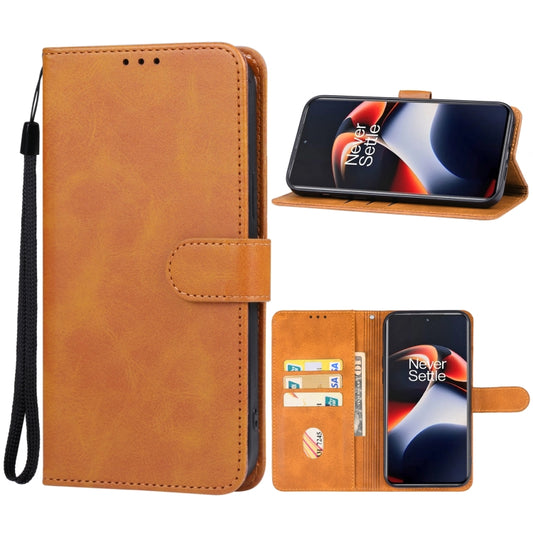 For OnePlus 11R / Ace 2 Leather Phone Case(Brown) - free shipping - PMC Jewellery - Order now!