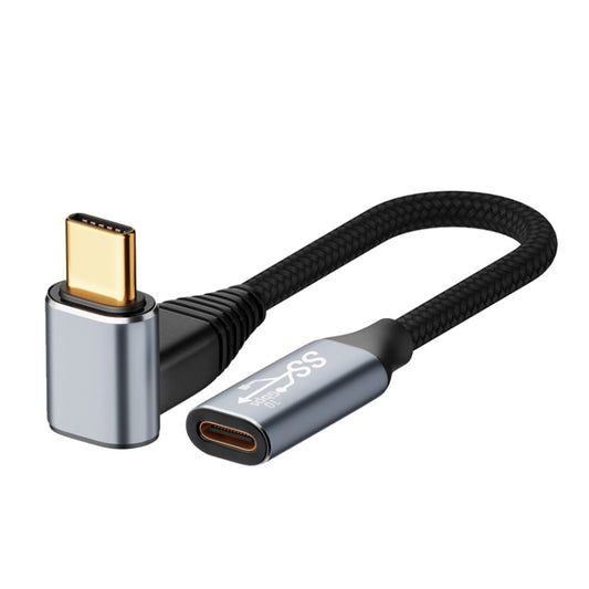 For Steam Deck Gen 100W USB-C/Type-C Male to USB-C/Type-C Female Stereo Curved Extension Cable, Length:0.5m - free shipping - PMC Jewellery - Order now!