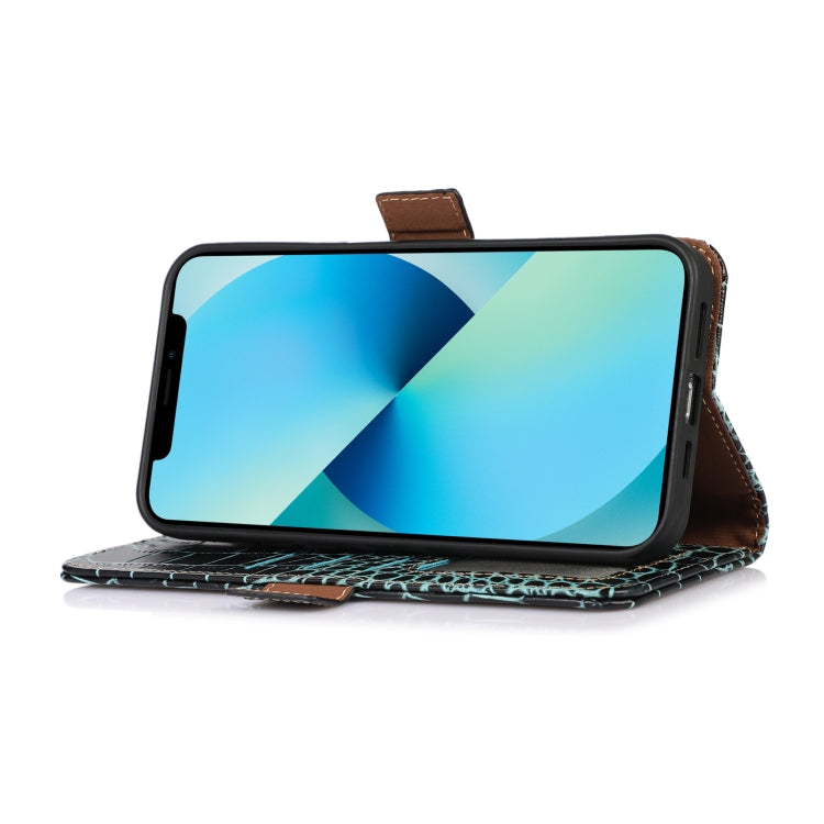 For Xiaomi 13 Crocodile Top Layer Cowhide Leather Phone Case(Green) - 13 Cases by PMC TechLife | Online Shopping South Africa | PMC TechLife