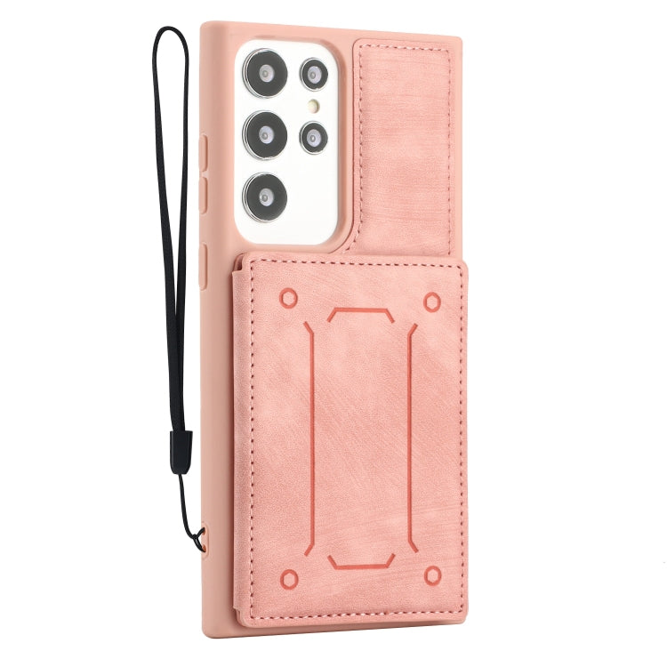 For Samsung Galaxy S21 Ultra 5G Dream Magnetic Back Cover Card Wallet Phone Case(Pink) - free shipping - PMC TechLife - Order now!