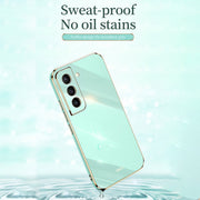 For Samsung Galaxy S21 5G XINLI Straight Edge 6D Electroplate TPU Phone Case(White)