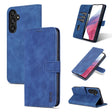 For Samsung Galaxy A34 5G AZNS Skin Feel Calf Texture Flip Leather Phone Case(Blue) - free shipping - PMC TechLife - Order now!