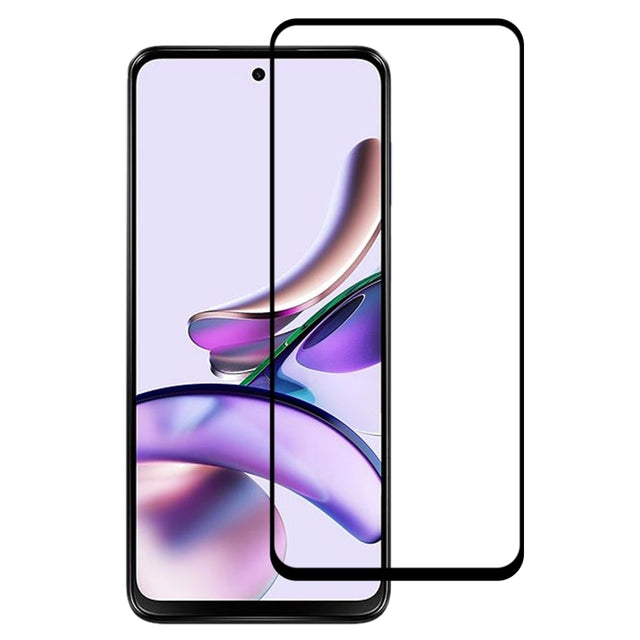 For Motorola Moto G13 Full Glue Full Cover Screen Protector Tempered Glass Film