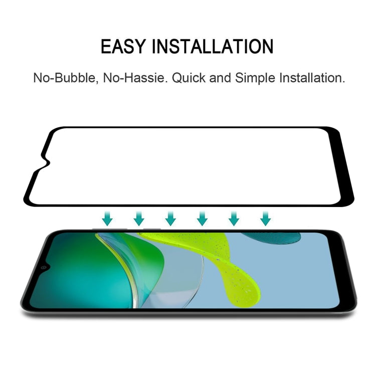 For Motorola Moto E13 Full Glue Full Cover Screen Protector Tempered Glass Film - free shipping - PMC TechLife - Order now!