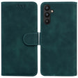 For Samsung Galaxy A34 5G Skin Feel Pure Color Flip Leather Phone Case(Green) - free shipping - PMC TechLife - Order now!