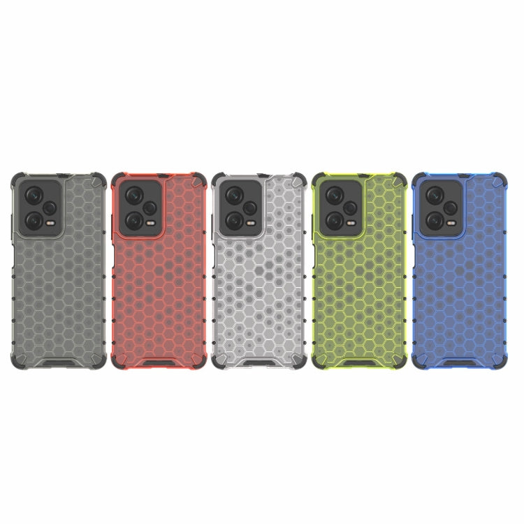 For Xiaomi Poco X5 Pro Shockproof Honeycomb PC + TPU Phone Case(White)