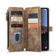 For Samsung Galaxy A14 5G CaseMe C30 Multifunctional Phone Leather Phone Case(Brown)