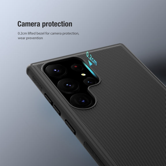 For Samsung Galaxy S23 Ultra 5G NILLKIN Super Frosted Shield Pro PC + TPU Phone Case(Black)