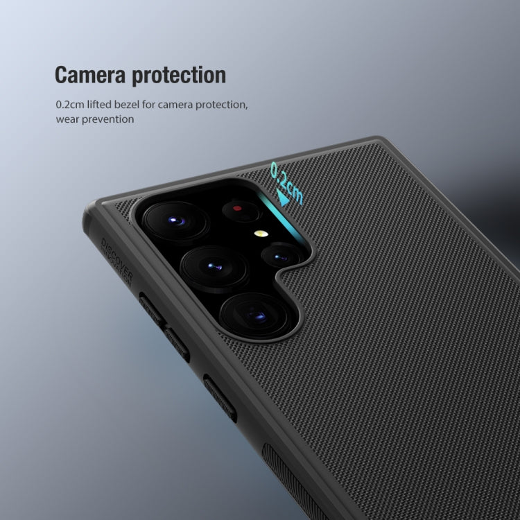 For Samsung Galaxy S23 Ultra 5G NILLKIN Super Frosted Shield Pro PC + TPU Phone Case(Black)