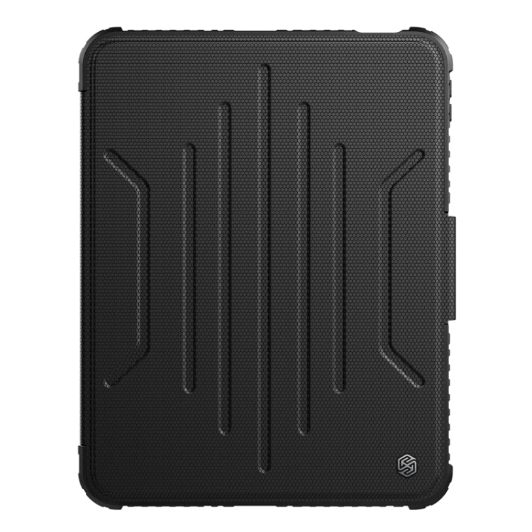 For iPad 2025 / 2022 NILLKIN Bumper Snapsafe Multifunctional Leather Tablet Case with Pen Slot(Black) - free shipping - PMC TechLife - Order now!
