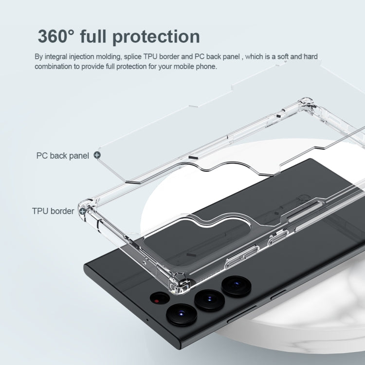 For Samsung Galaxy S23 Ultra 5G NILLKIN PC + TPU Phone Case(Transparent)