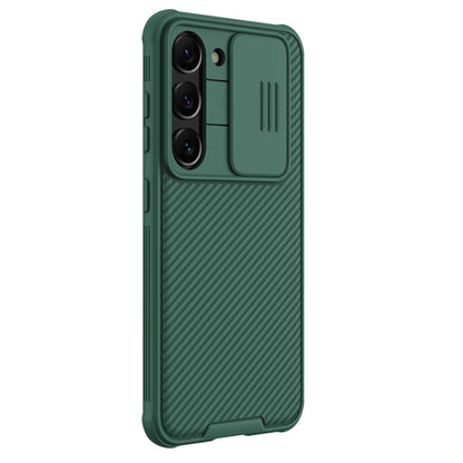 For Samsung Galaxy S23 5G NILLKIN Black Mirror Pro Series Camshield Phone Case(Green) - Galaxy S23 5G Cases by NILLKIN | Online Shopping South Africa | PMC Jewellery | Buy Now Pay Later Mobicred