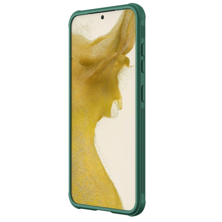 For Samsung Galaxy S23 5G NILLKIN Black Mirror Pro Series Camshield Phone Case(Green) - Galaxy S23 5G Cases by NILLKIN | Online Shopping South Africa | PMC Jewellery | Buy Now Pay Later Mobicred