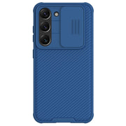 For Samsung Galaxy S23+ 5G NILLKIN Black Mirror Pro Series Camshield Phone Case(Blue)