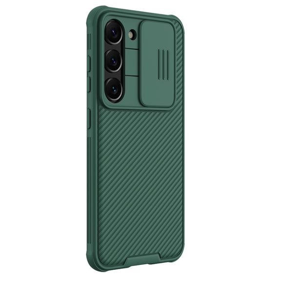 For Samsung Galaxy S23+ 5G NILLKIN Black Mirror Pro Series Camshield Phone Case(Green)
