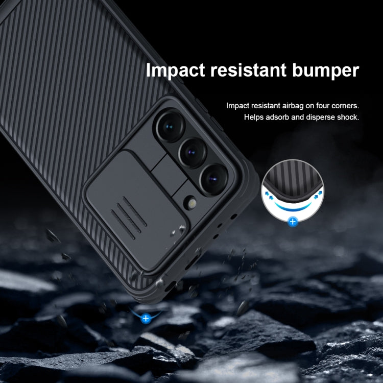 For Samsung Galaxy S23+ 5G NILLKIN Black Mirror Pro Series Camshield Phone Case(Blue)