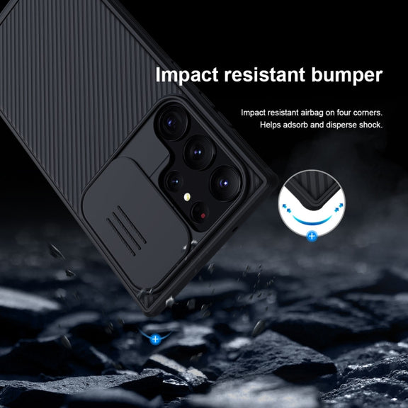 For Samsung Galaxy S23 Ultra 5G NILLKIN Black Mirror Pro Series Camshield Phone Case(Black) - free shipping - PMC TechLife - Order now!