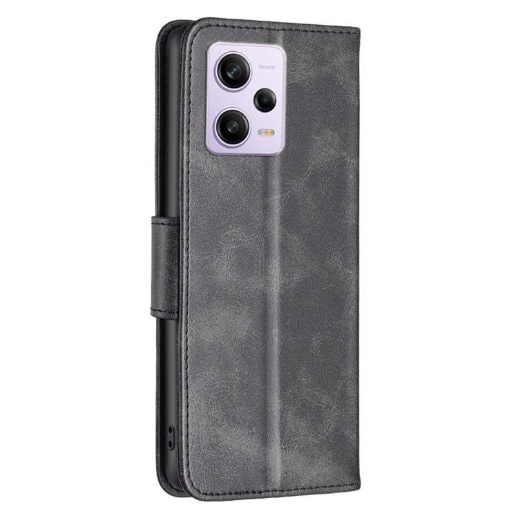For Xiaomi Redmi Note 12 Pro 5G Global Lambskin Texture Leather Phone Case(Black) - free shipping - PMC TechLife - Order now!