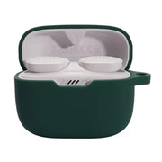 For JBL T230NC TWS Wireless Earphone Silicone Protective Case(Dark Green)