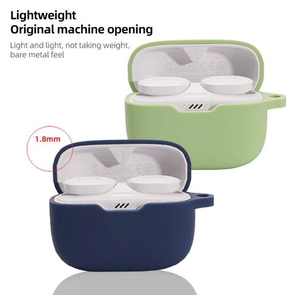 For JBL T230NC TWS Wireless Earphone Silicone Protective Case(Mint Green)