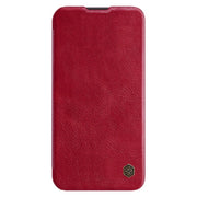 For Samsung Galaxy S23+ 5G NILLKIN QIN Series Pro Sliding Camera Cover Design Leather Phone Case(Red)