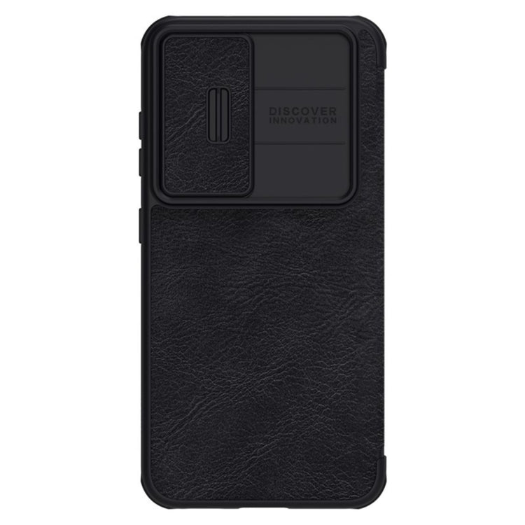 For Samsung Galaxy S23+ 5G NILLKIN QIN Series Pro Sliding Camera Cover Design Leather Phone Case(Black) - Galaxy S23+ 5G Cases by NILLKIN | Online Shopping South Africa | PMC TechLife | Buy Now Pay Later Mobicred