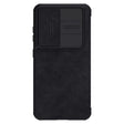 For Samsung Galaxy S23+ 5G NILLKIN QIN Series Pro Sliding Camera Cover Design Leather Phone Case(Black) - Galaxy S23+ 5G Cases by NILLKIN | Online Shopping South Africa | PMC TechLife | Buy Now Pay Later Mobicred