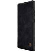 For Samsung Galaxy S23 Ultra 5G NILLKIN QIN Series Pro Sliding Camera Cover Design Leather Phone Case(Black)