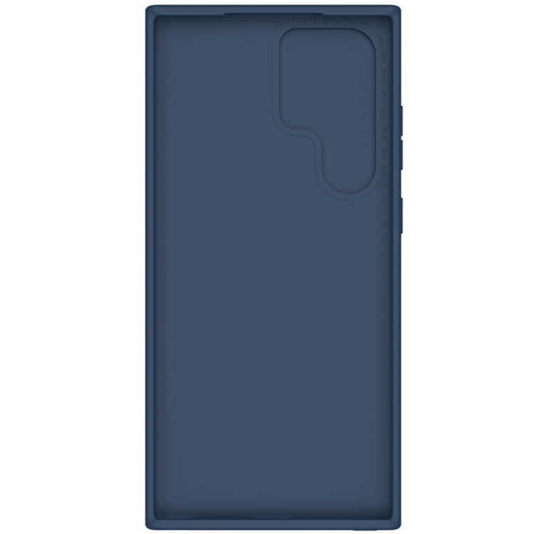 For Samsung Galaxy S23 Ultra 5G NILLKIN CamShield Liquid Silicone + PC Phone Case(Blue)