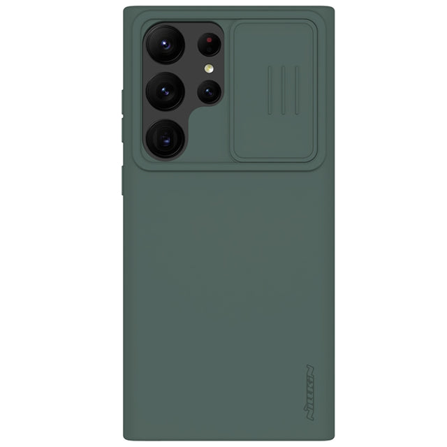 For Samsung Galaxy S23 Ultra 5G NILLKIN CamShield Liquid Silicone + PC Phone Case(Green)