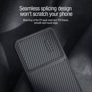 For Samsung Galaxy S23+ 5G NILLKIN Synthetic Fiber Camshield Phone Case(Black)