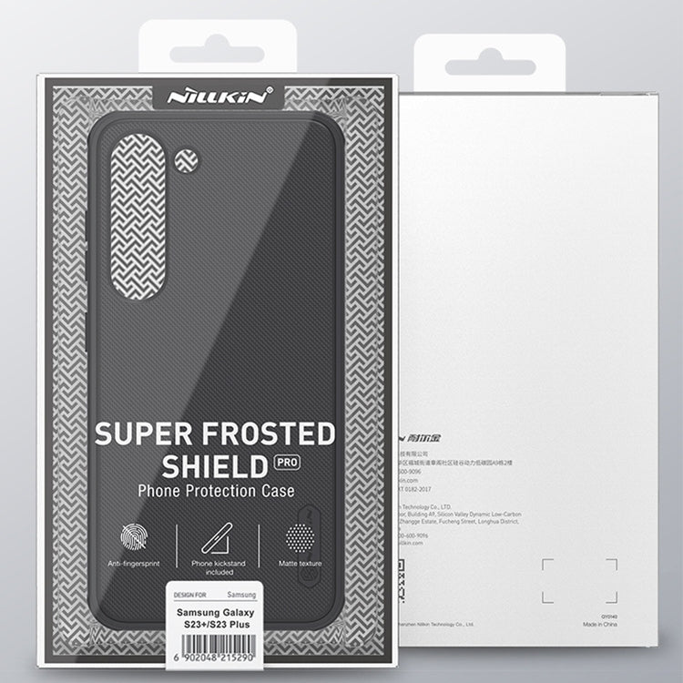 For Samsung Galaxy S23+ 5G NILLKIN Super Frosted Shield Pro PC + TPU Phone Case(Blue)
