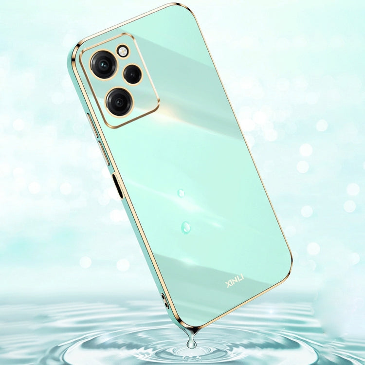 For Xiaomi Redmi Note 12 Pro Speed XINLI Straight Edge 6D Electroplate TPU Phone Case(Hawthorn Red)