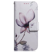 For Samsung Galaxy A54 5G Coloured Drawing Flip Leather Phone Case(Magnolia)