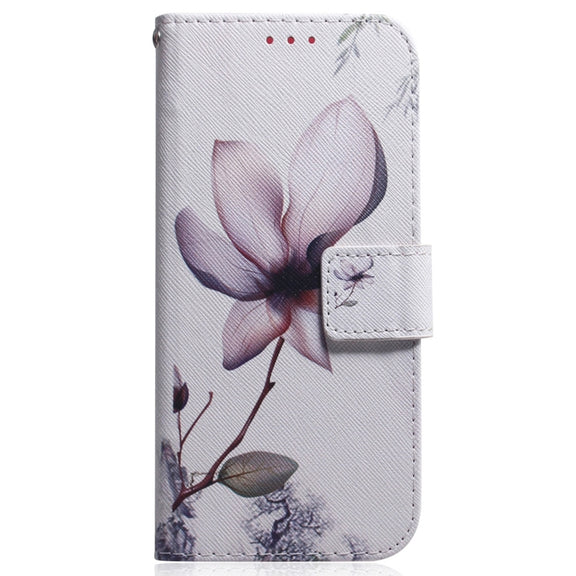 For Samsung Galaxy A54 5G Coloured Drawing Flip Leather Phone Case(Magnolia)