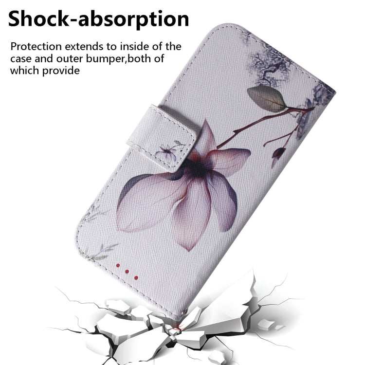 For Samsung Galaxy A54 5G Coloured Drawing Flip Leather Phone Case(Magnolia)