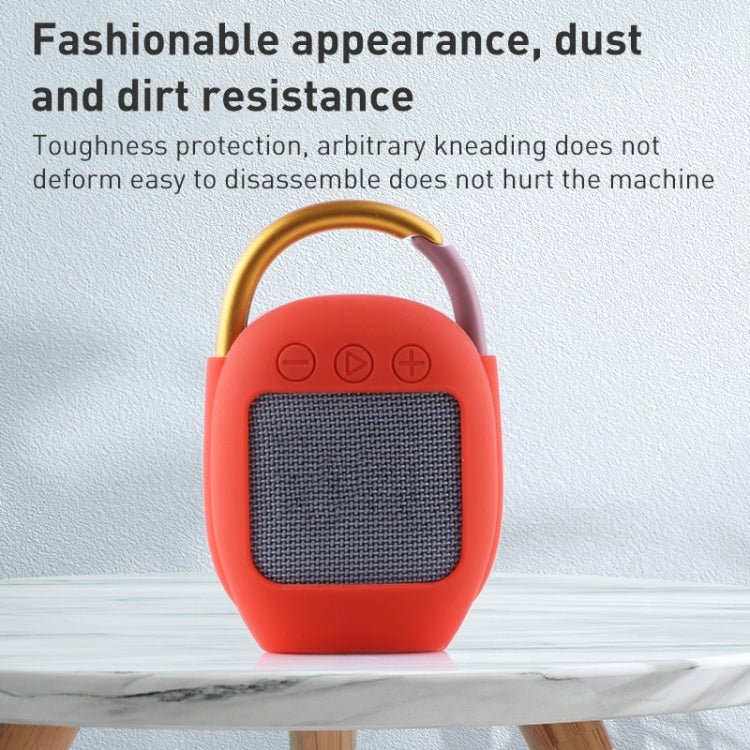 For JBL Clip 4 Wireless Bluetooth Speaker Silicone Protective Case(Blue) - Protective Case by PMC TechLife | Online Shopping South Africa | PMC TechLife