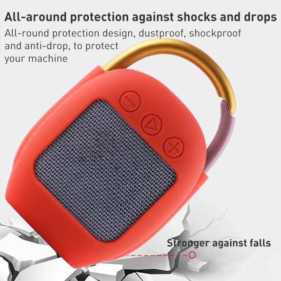 For JBL Clip 4 Wireless Bluetooth Speaker Silicone Protective Case(Blue)